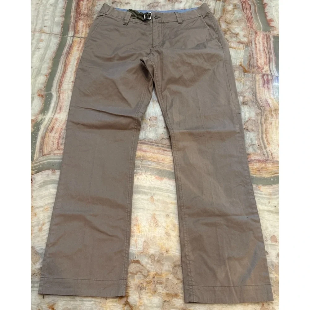 Outdoor Research‎ Mens Chino Pants Brown Flat Front Straight Leg Streetwear 30